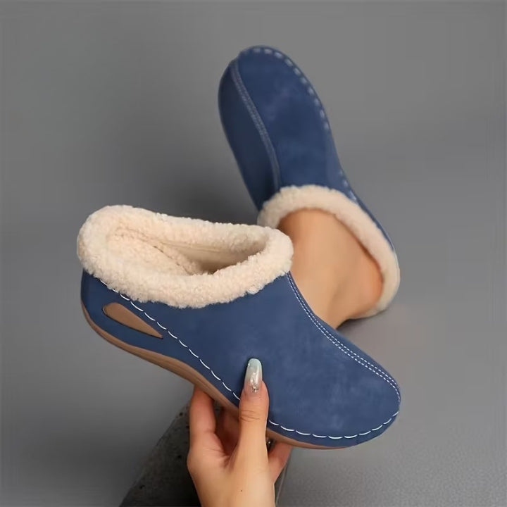 Martine - Gefütterte Slip-on-Schuhe aus Kunstfell