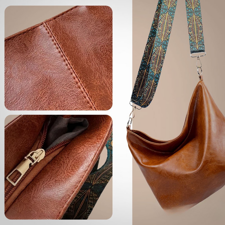 Linda - Leder-Umhängetasche mit Vintage-Charme