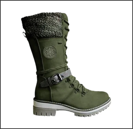 FrostLuxe - Wasserdichte Schnürstiefel in mittlerer