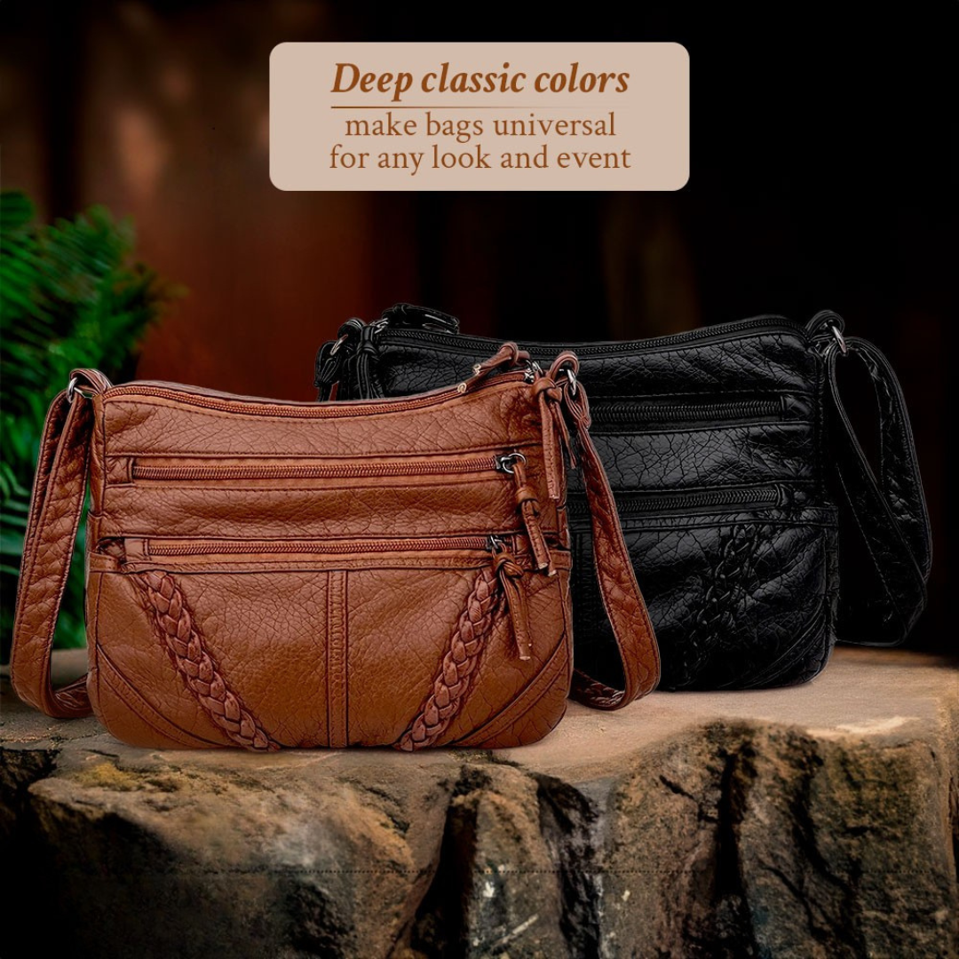 Ellen - Klassische Harmony Ledertasche