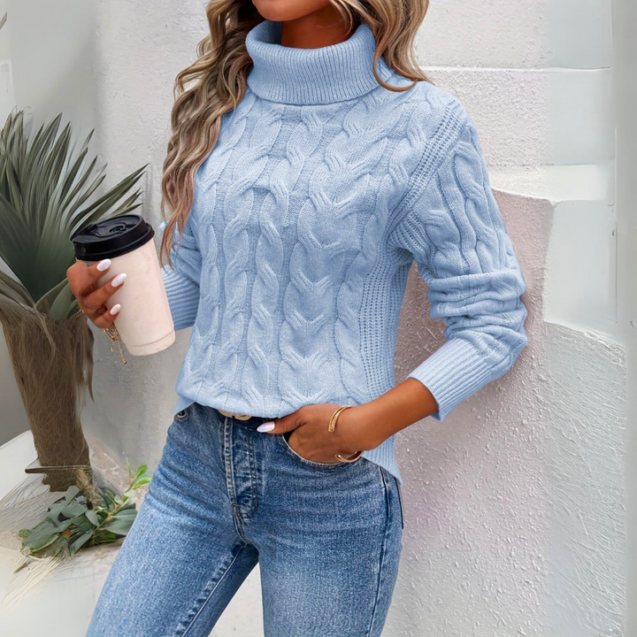 Giorgia - Warmer gestrickter Rollkragenpullover für
