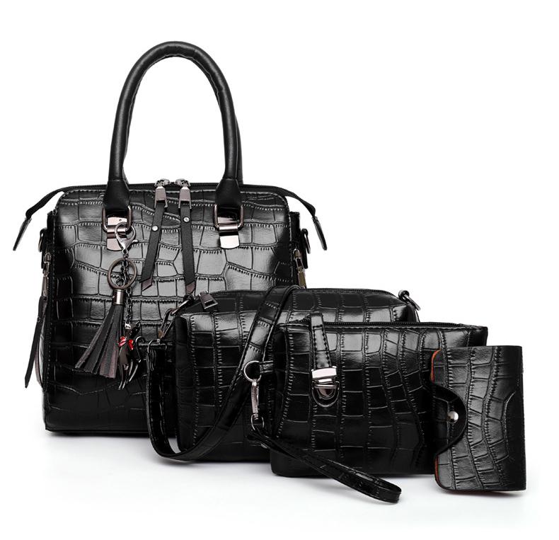 Evelyn - Alltägliche Eleganz 4-teiliges Ledertaschenset