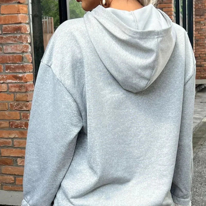 Aveline - Hoodie mit Spitzenakzenten und