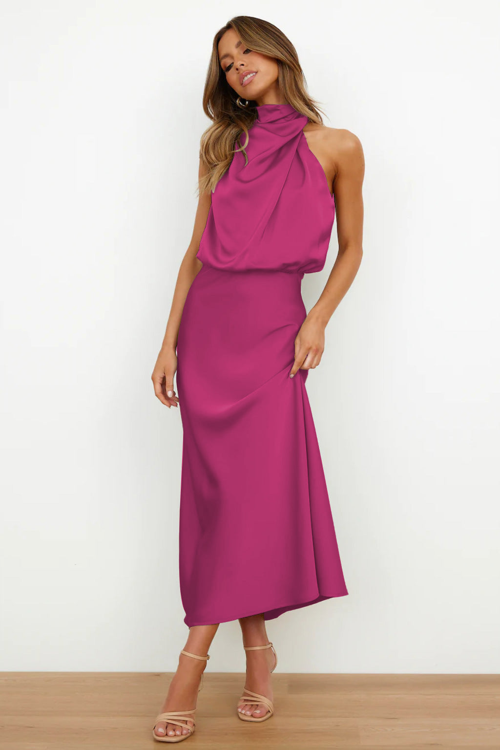 Violet - Sahara Drapiertes Kleid