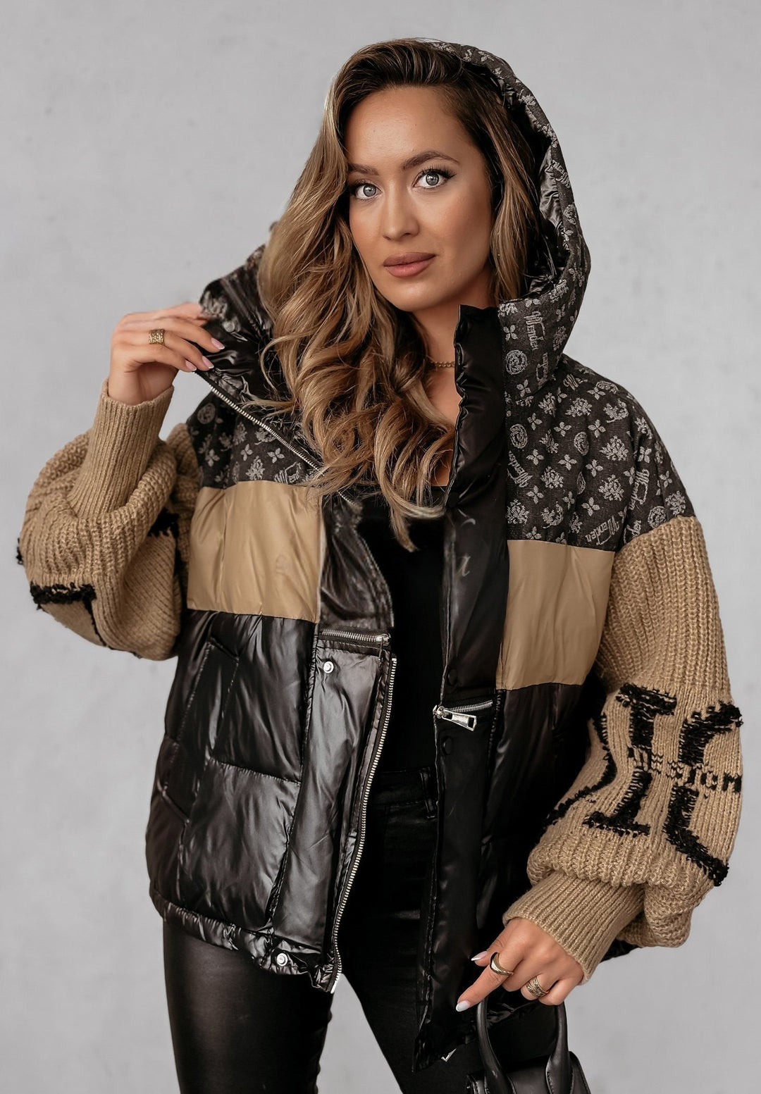 Mayce - Patchwork-Pufferjacke