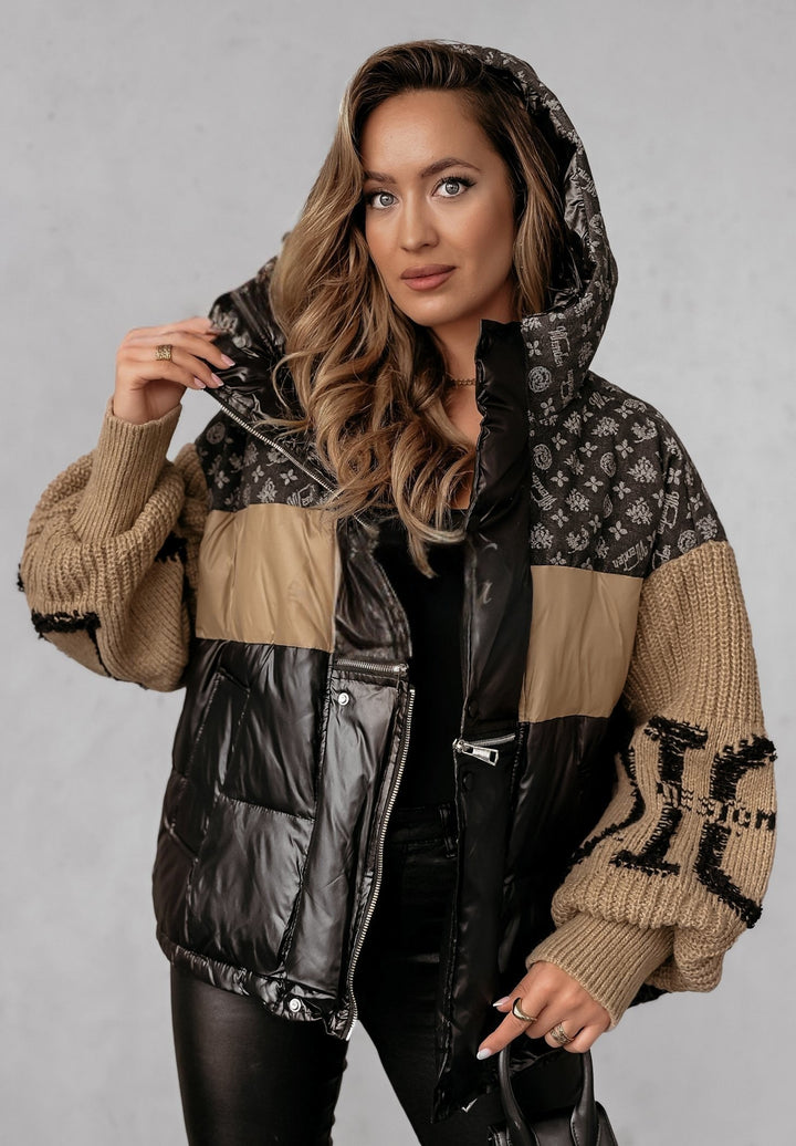 Mayce - Patchwork-Pufferjacke