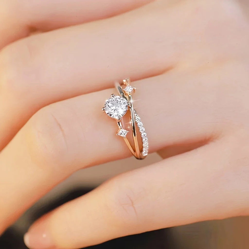 Radiant Grace Ring - Gemeinsam gegen Brustkrebs (1+1