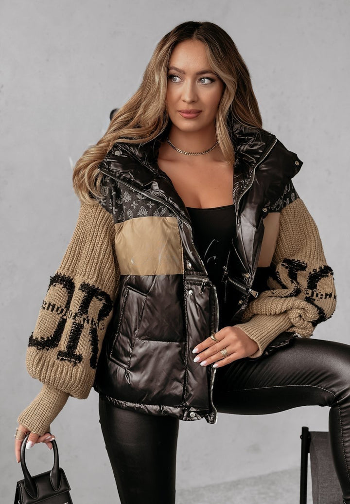 Mayce - Patchwork-Pufferjacke