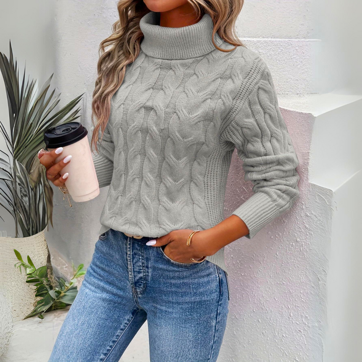 Giorgia - Warmer gestrickter Rollkragenpullover für