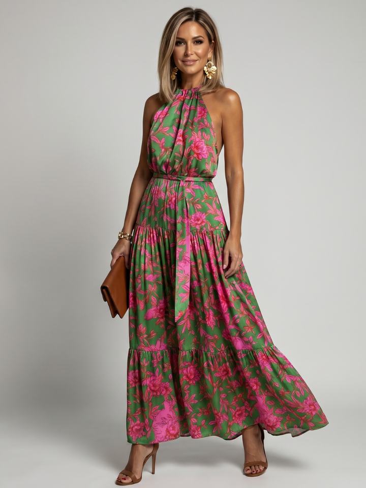 Rowen - Drapiertes Midikleid mit Halter