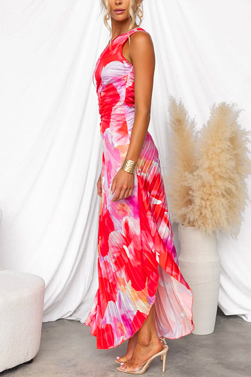 Adeline - Vibrierendes Tropisches Abendkleid