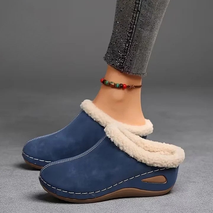 Martine - Gefütterte Slip-on-Schuhe aus Kunstfell