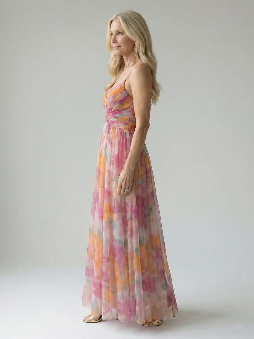 Isel - Weiches Wickel-Maxikleid