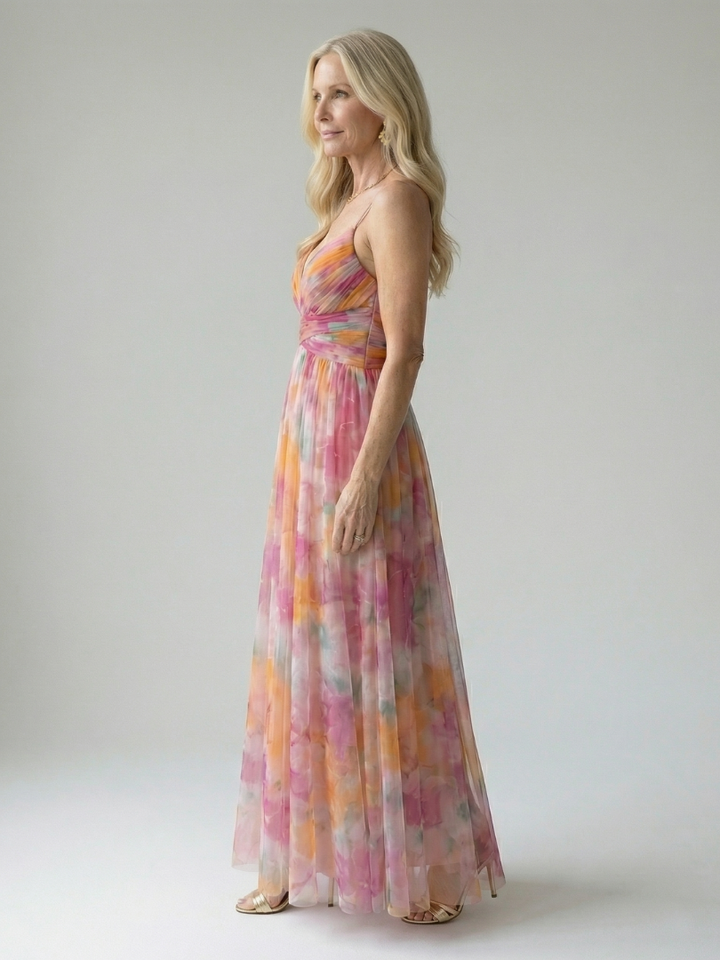 Isel - Weiches Wickel-Maxikleid