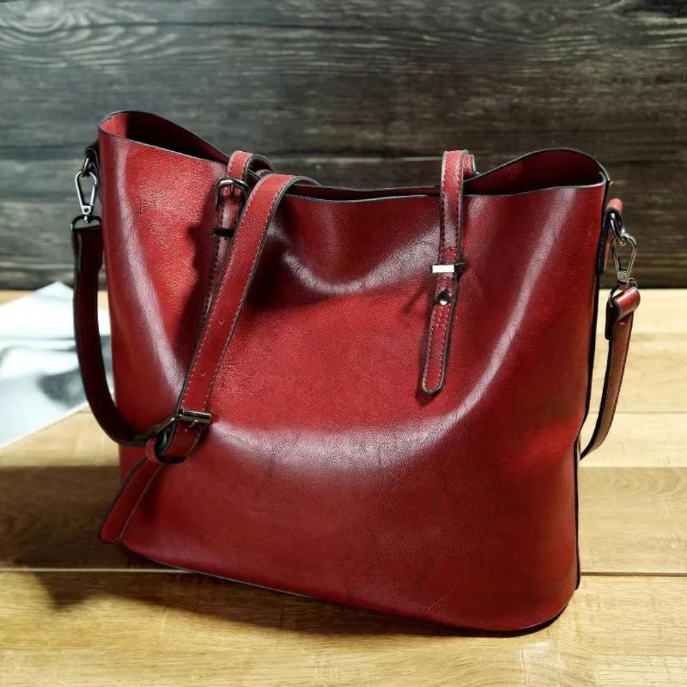Jane - Zeitlose Vintage-Lederhandtasche