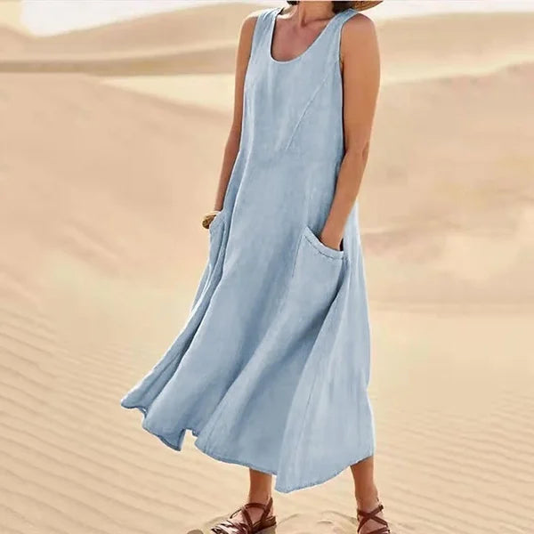 Liesel - Ärmelloses Kleid mit Taschen