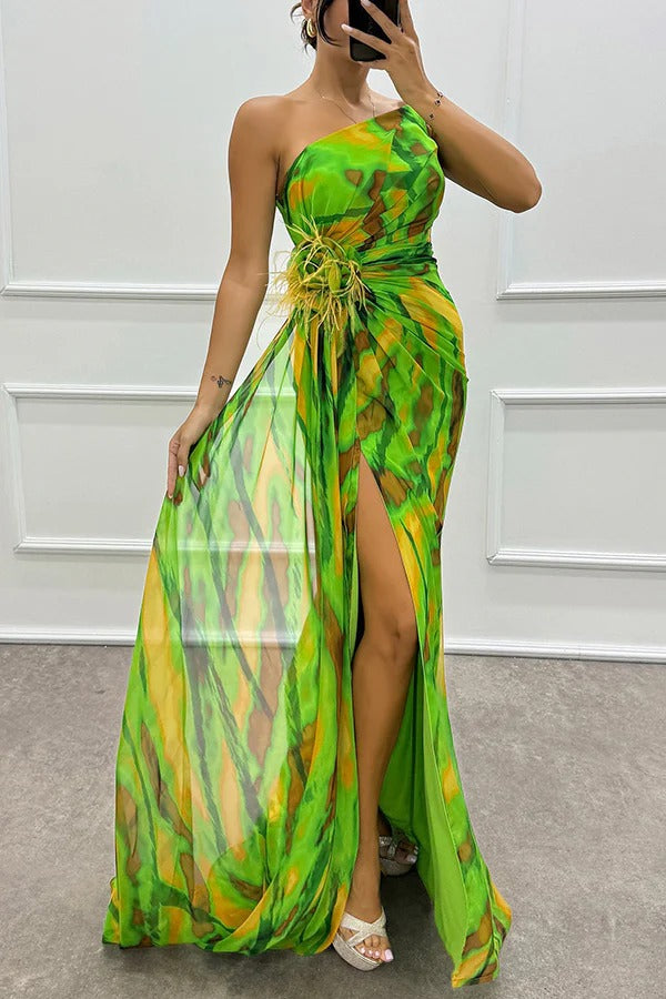 Mia - Vibrant Drapiertes Kleid