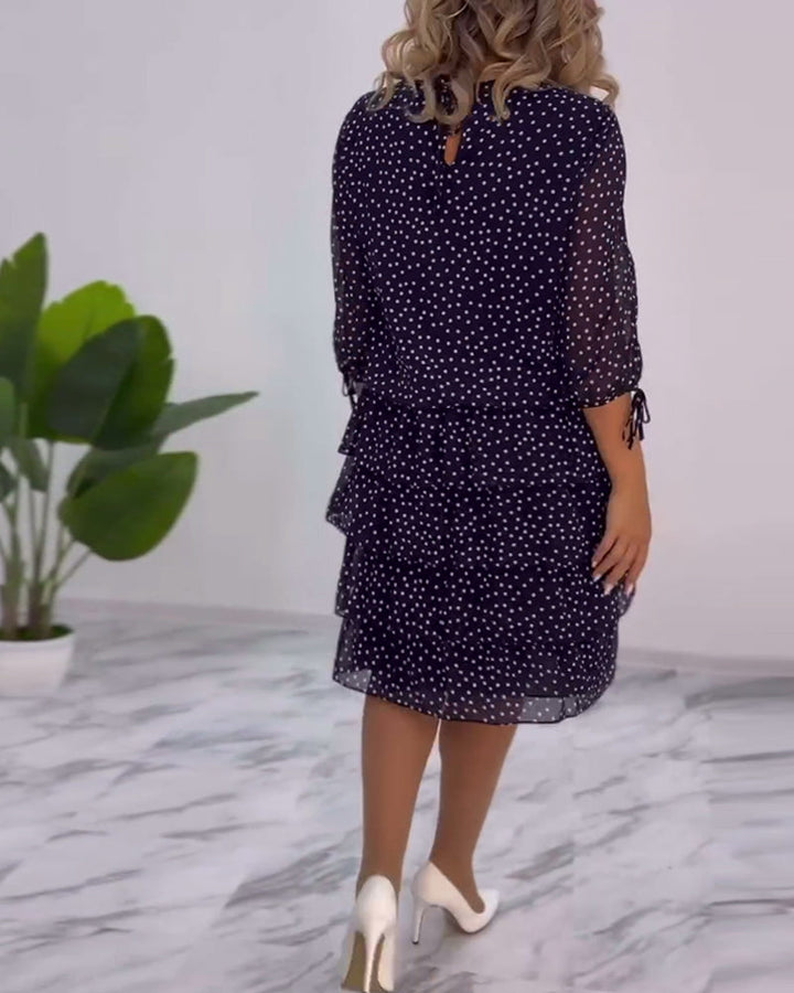 Madeleine - Elegantes Kleid mit Tupfen