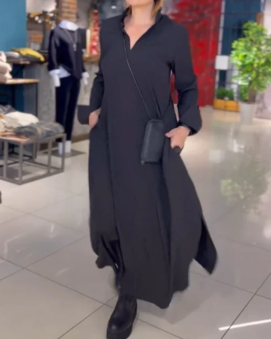 Amara - Langes, lockeres Kleid mit