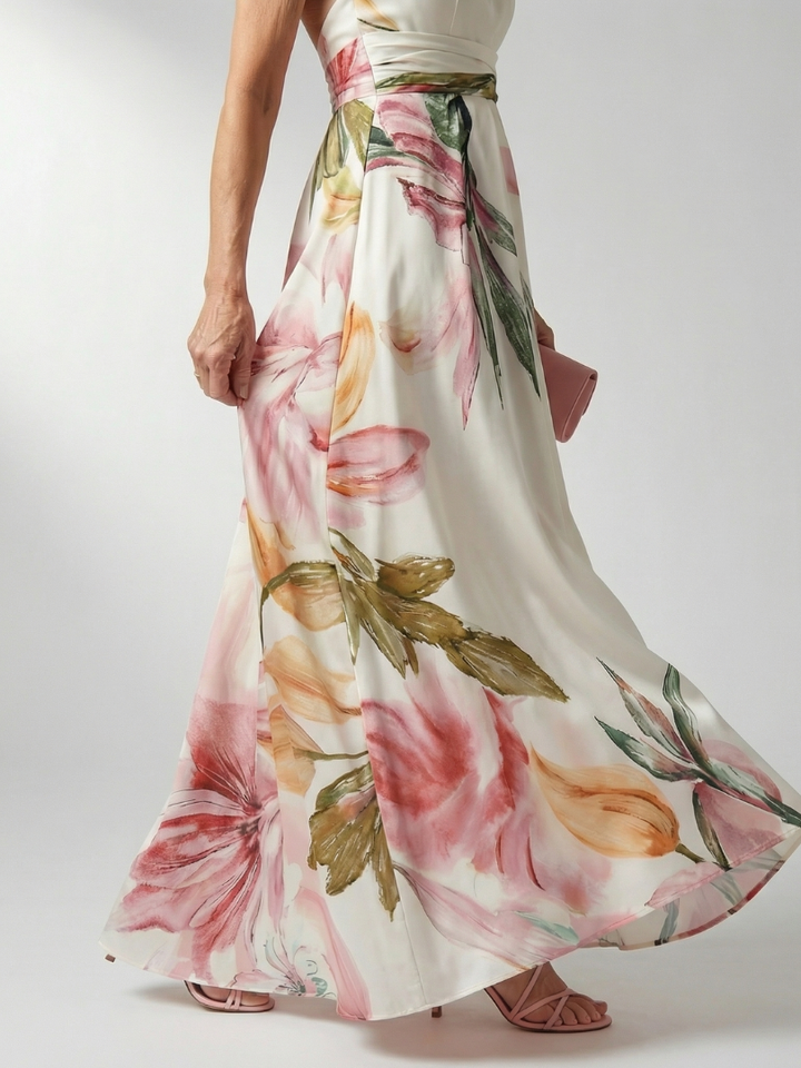 Amiel - Leichtes Florales Maxikleid
