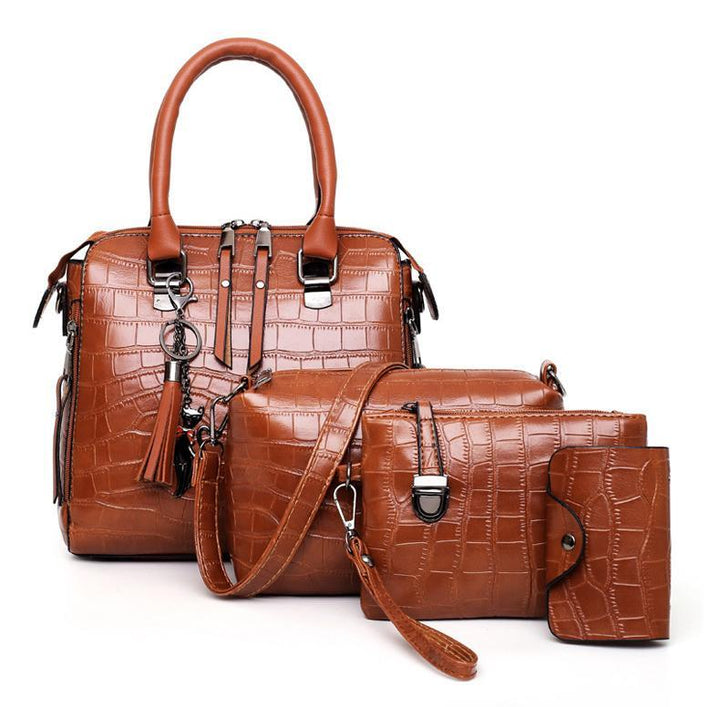 Evelyn - Alltägliche Eleganz 4-teiliges Ledertaschenset