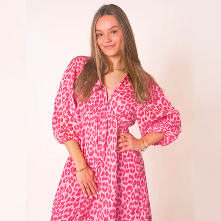 Sofie - Geblümtes Sommerkleid mit V-Ausschnitt