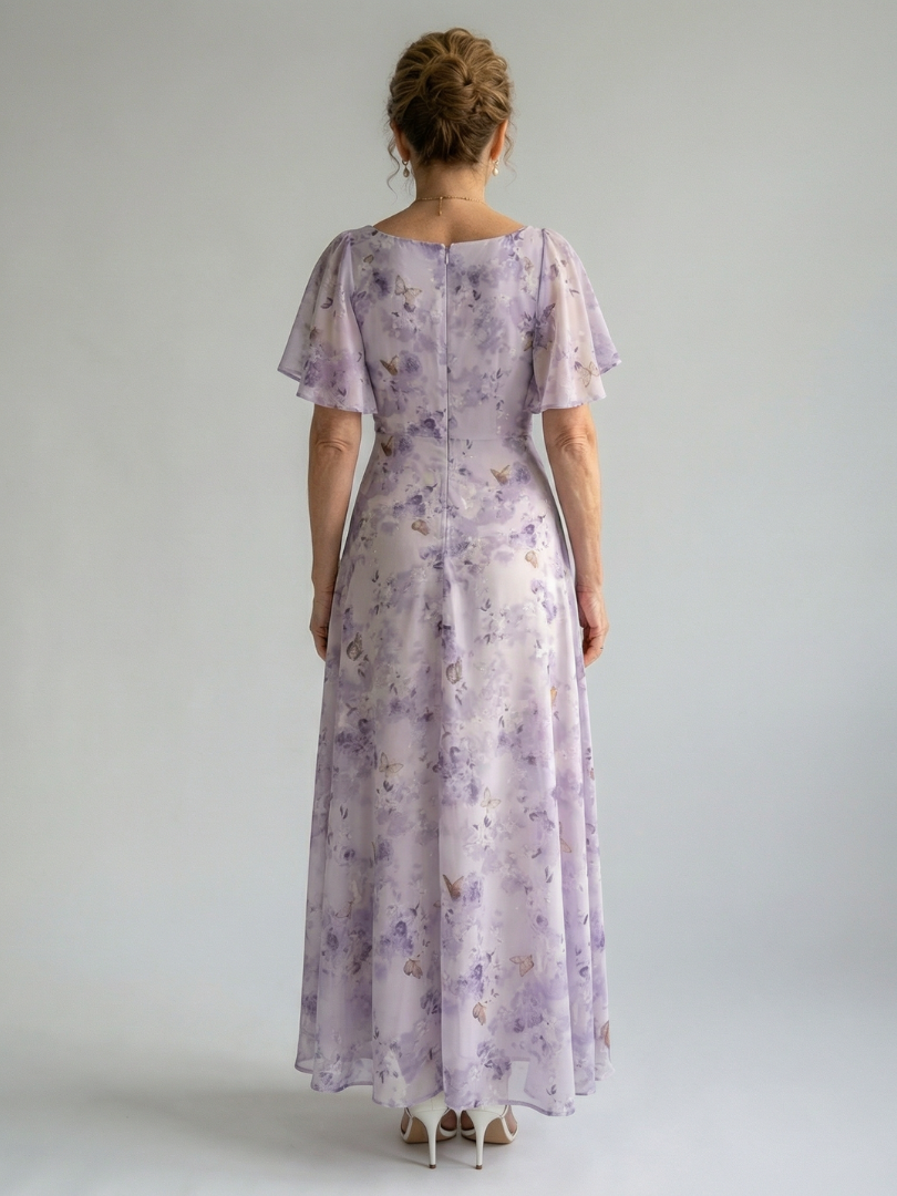 Vaelis - Midikleid mit Flatterärmeln