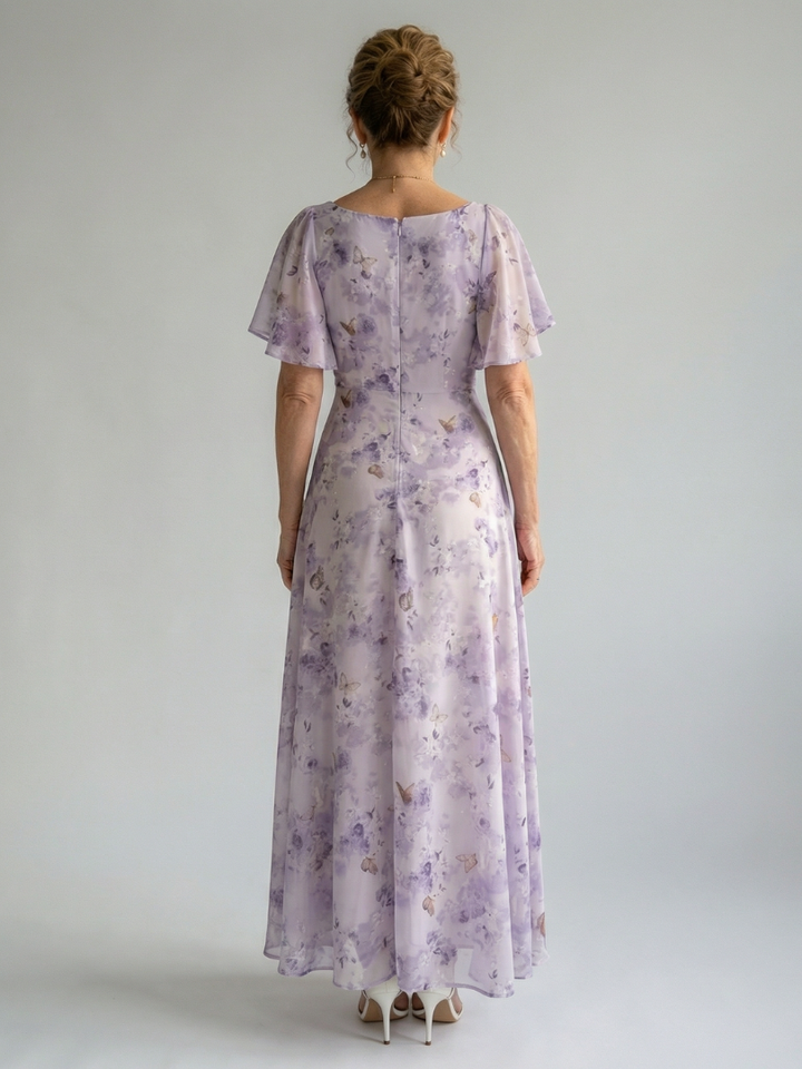 Vaelis - Midikleid mit Flatterärmeln
