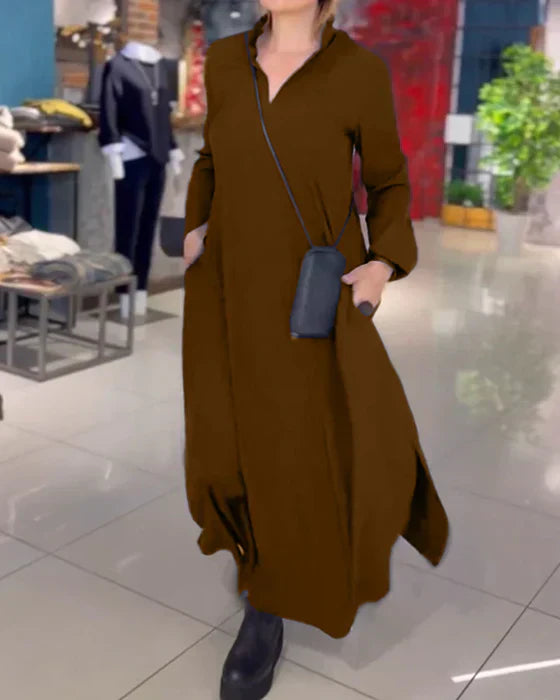 Amara - Langes, lockeres Kleid mit