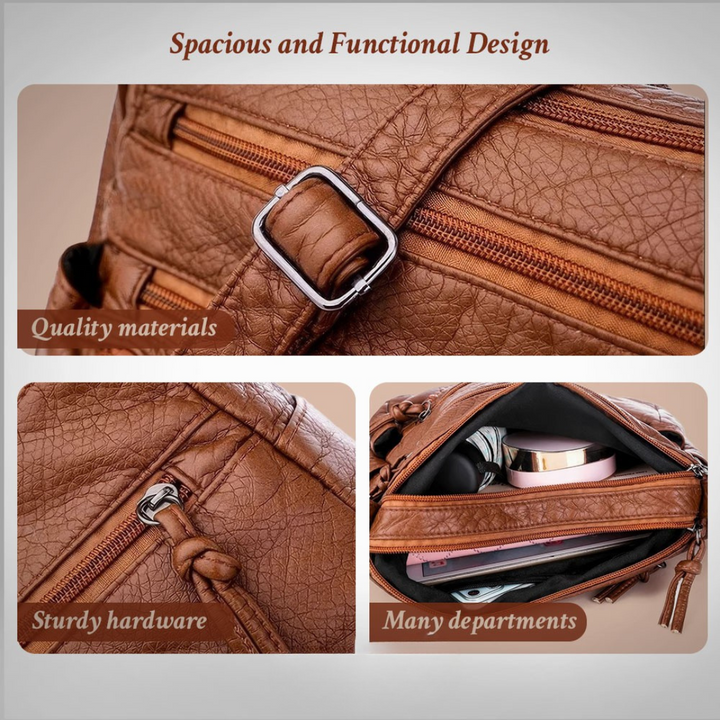 Ellen - Klassische Harmony Ledertasche