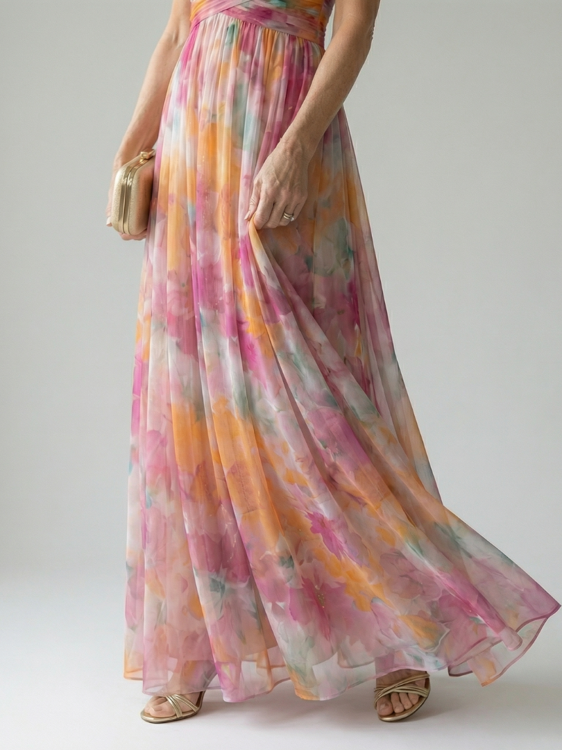 Isel - Weiches Wickel-Maxikleid