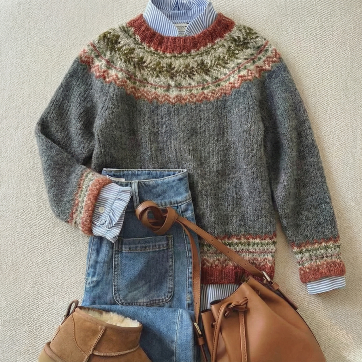 MARGOT - Nordischer Strickpullover