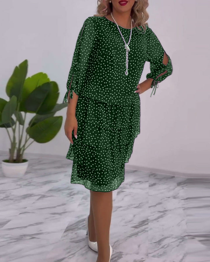 Madeleine - Elegantes Kleid mit Tupfen