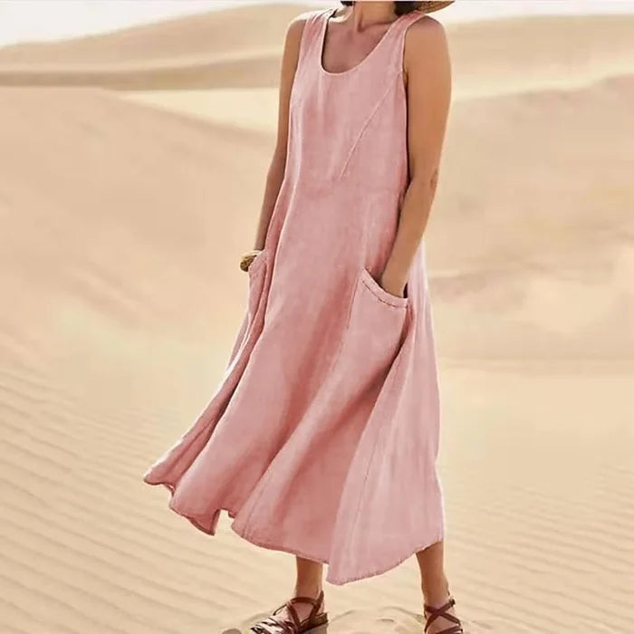 Liesel - Ärmelloses Kleid mit Taschen
