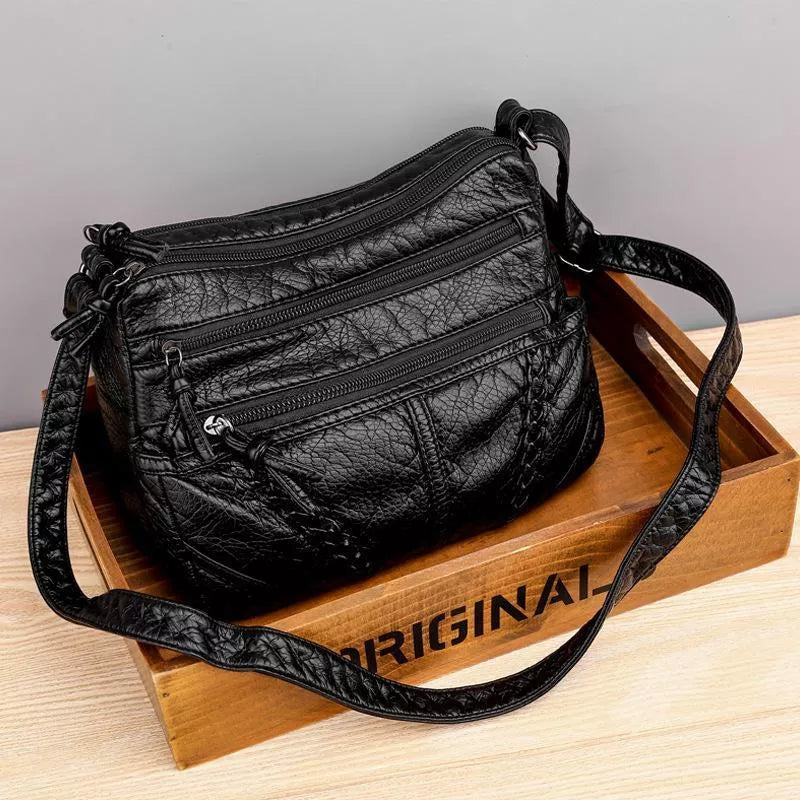 Ellen - Klassische Harmony Ledertasche