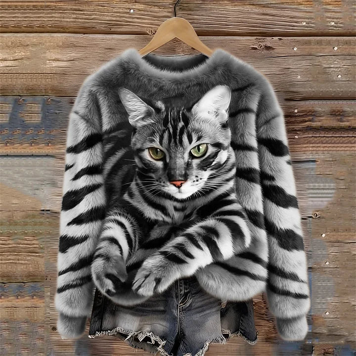 Jules - Weiches Sweatshirt mit Tigerstreifen
