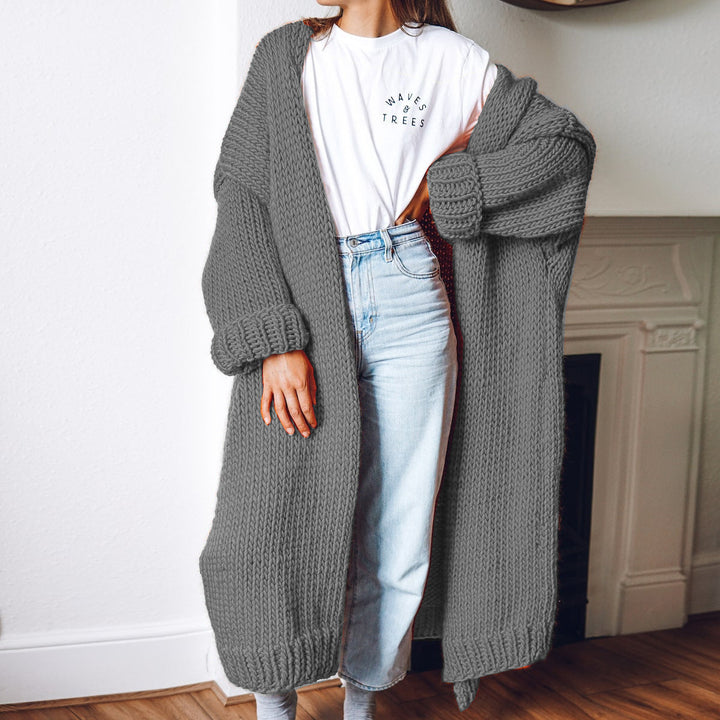 Sofia - Langer Strick-Cardigan mit lockerer