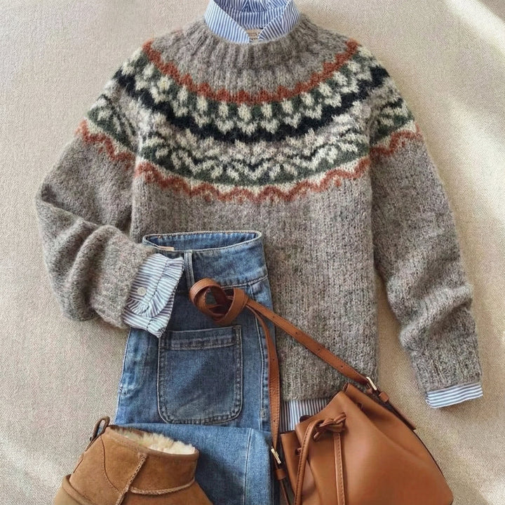 MARGOT - Nordischer Strickpullover