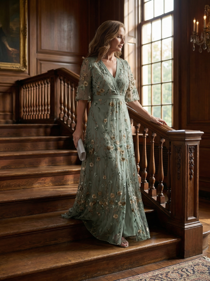 Selora - Halter Bloom Flow Maxikleid