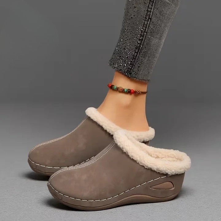 Martine - Gefütterte Slip-on-Schuhe aus Kunstfell