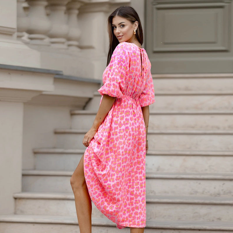 Sofie - Geblümtes Sommerkleid mit V-Ausschnitt