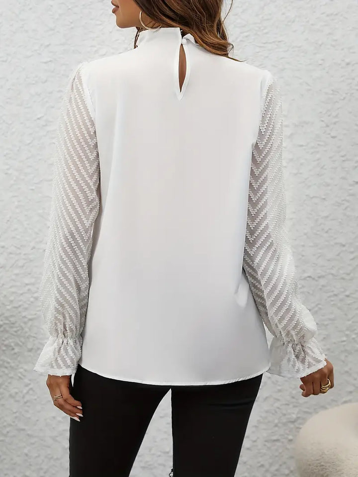 Kolbrun - Schicker plissierter top mit