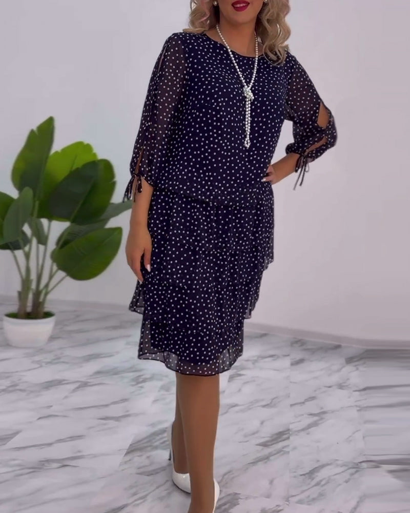 Madeleine - Elegantes Kleid mit Tupfen