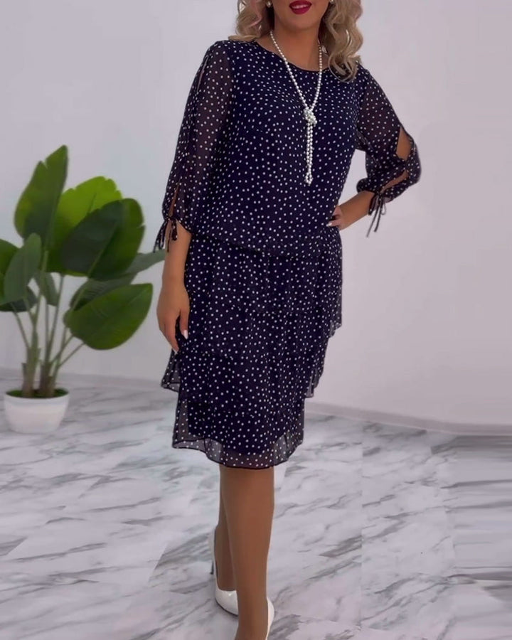 Madeleine - Elegantes Kleid mit Tupfen