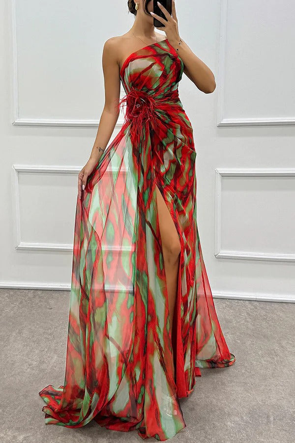 Mia - Vibrant Drapiertes Kleid