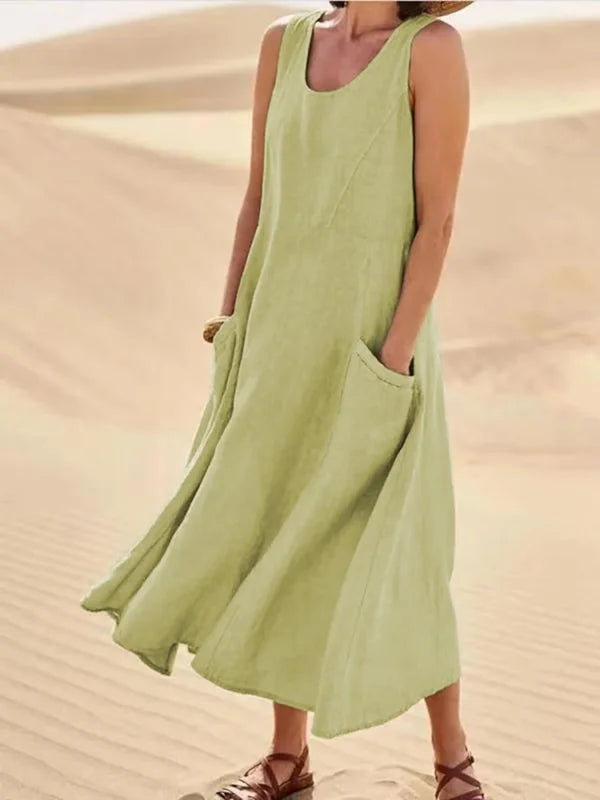 Liesel - Ärmelloses Kleid mit Taschen