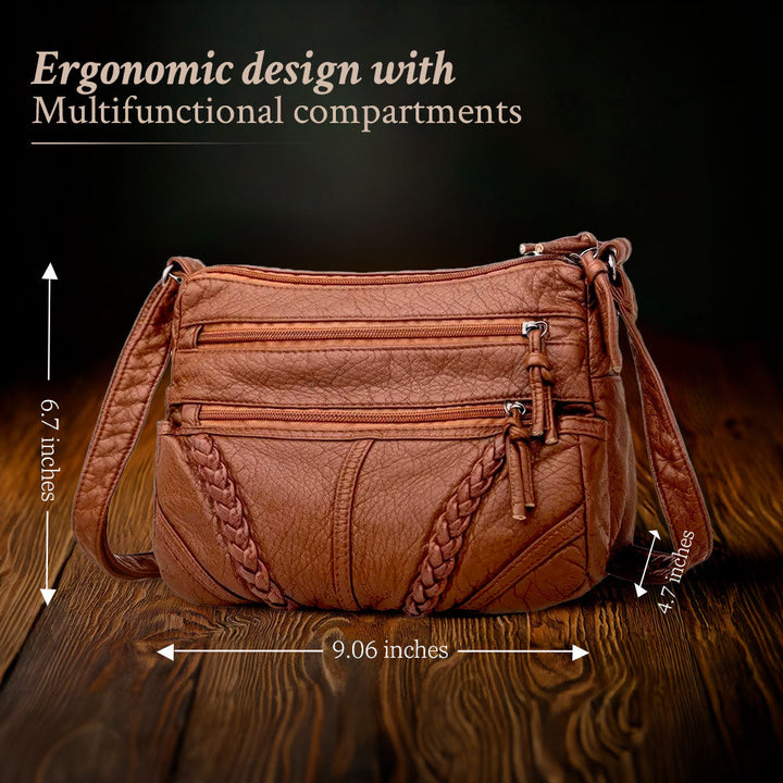 Ellen - Klassische Harmony Ledertasche