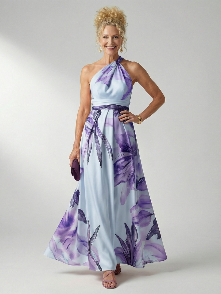 Amiel - Leichtes Florales Maxikleid