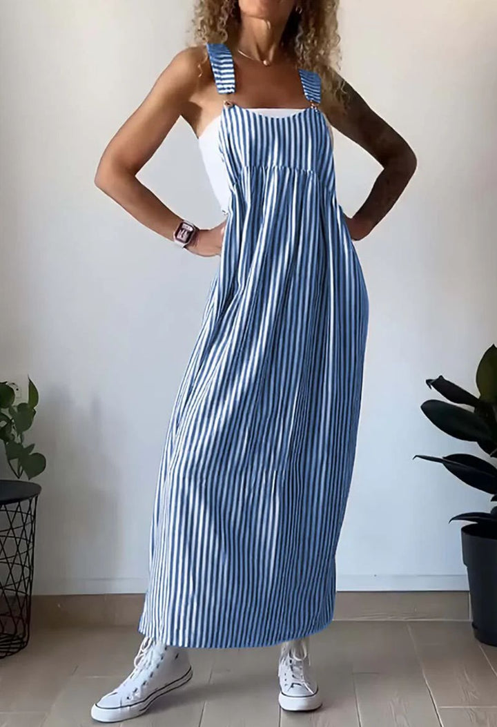 MARIELE I GESTREIFTES MAXIKLEID