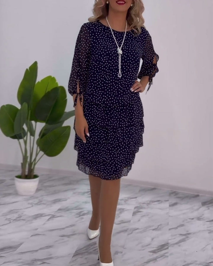 Madeleine - Elegantes Kleid mit Tupfen